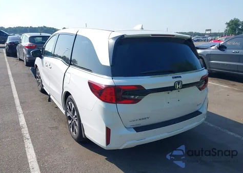 2025 Honda Odyssey Elite z USA, uszkodzony, nr VIN 5FNRL6H98SB036043